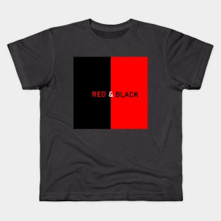 RED & BLACK (vzone) Kids T-Shirt